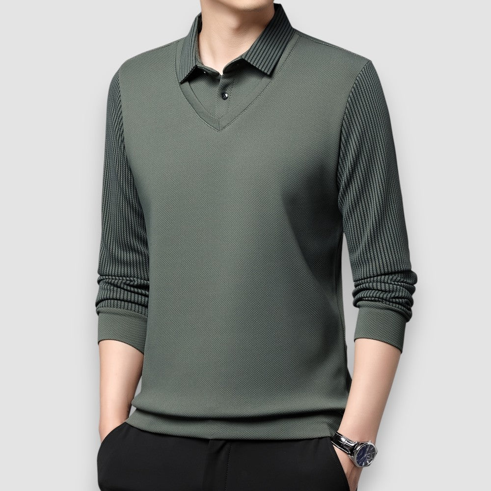 Lumier | Long Sleeve Polo Shirt