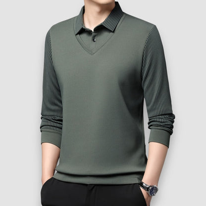 Lumier | Long Sleeve Polo Shirt
