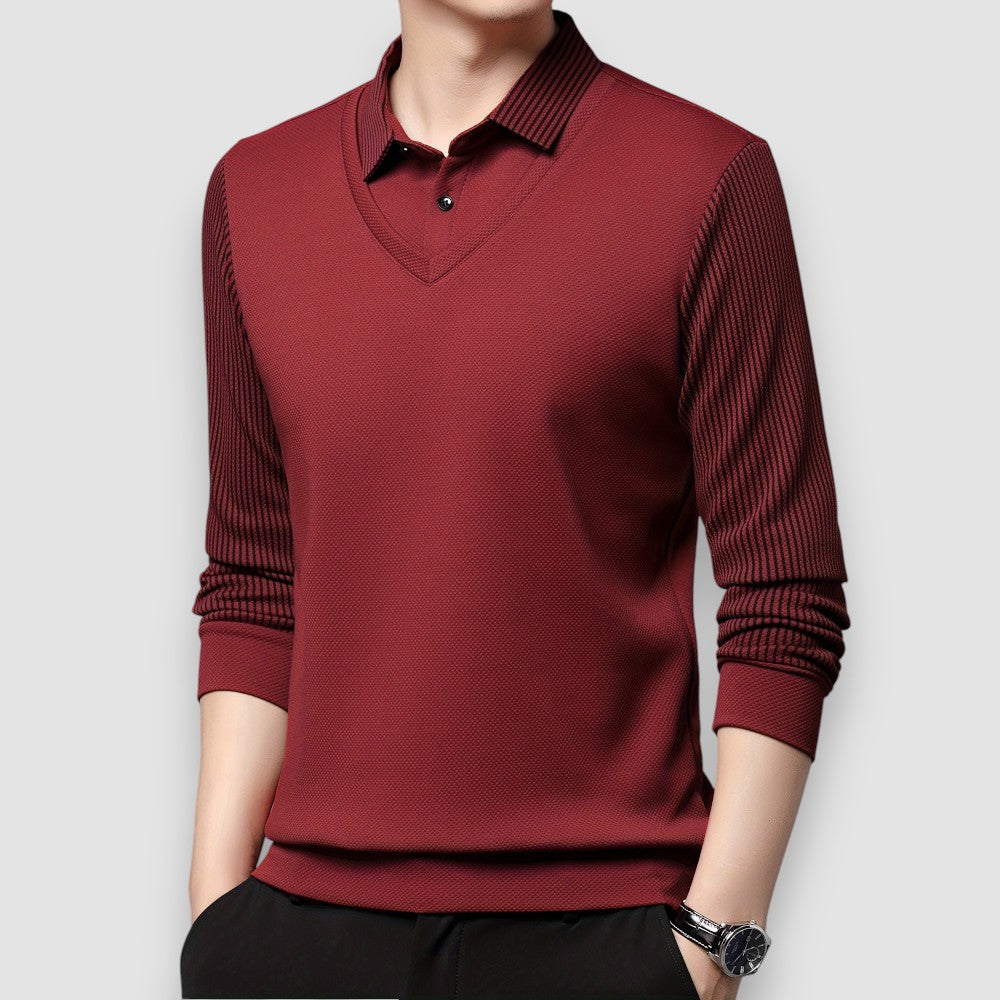 Lumier | Long Sleeve Polo Shirt