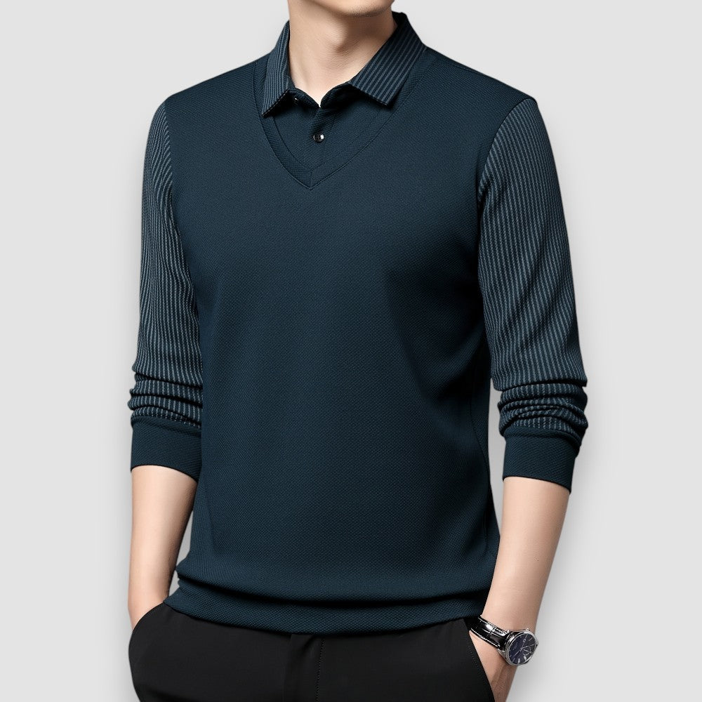 Lumier | Long Sleeve Polo Shirt